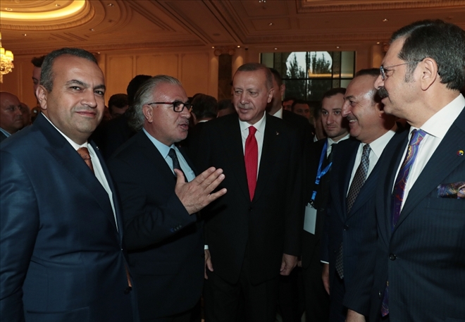 Baküde Cumhurbaşkanı Erdoğanla Görüştüler