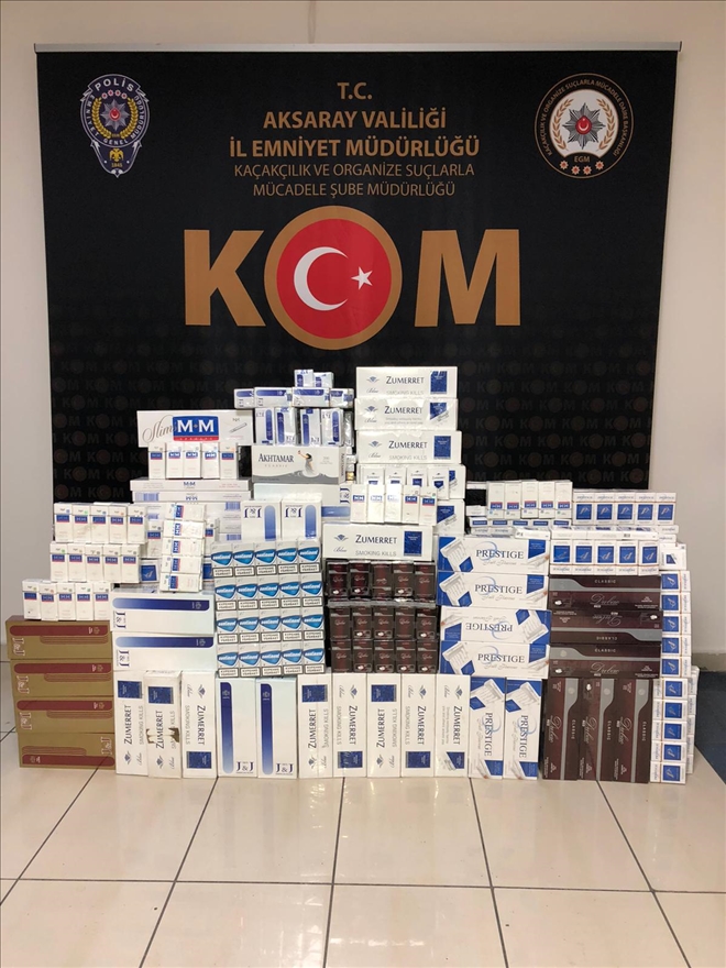 Gümrük kaçağı sigara ele geçirildi