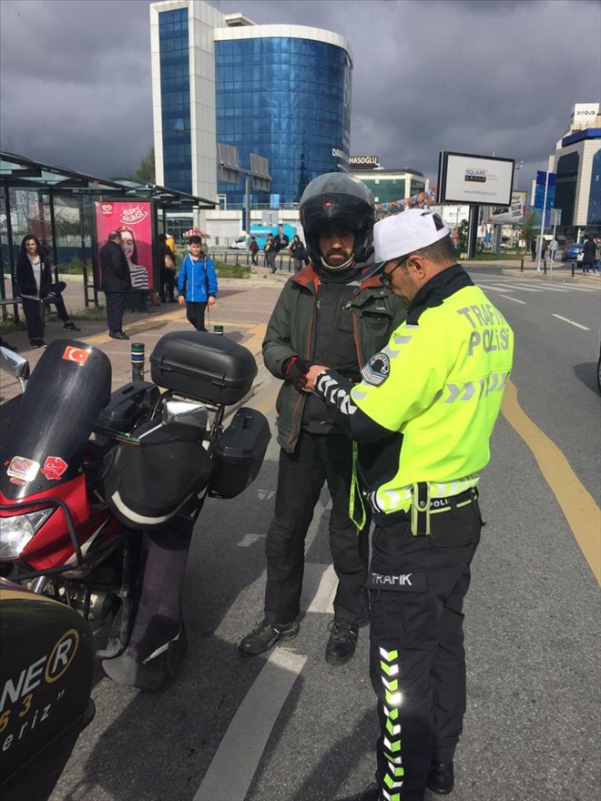 Motosiklet Kask Denetimleri Yapıldı 