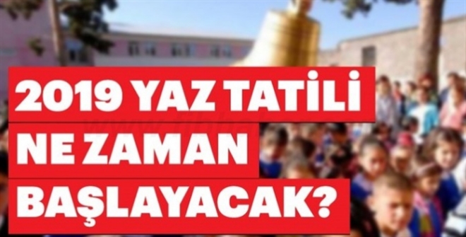 Yaz Tatili 14 Haziranda Başlıyor!