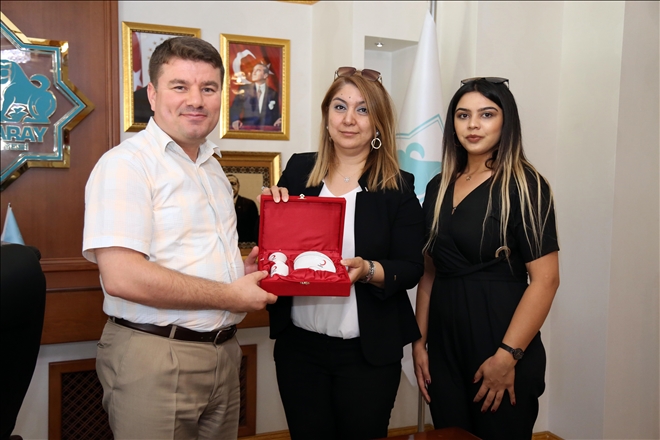KIZILAYDAN BAŞKAN DİNÇER´E NEZAKET ZİYARETİ 