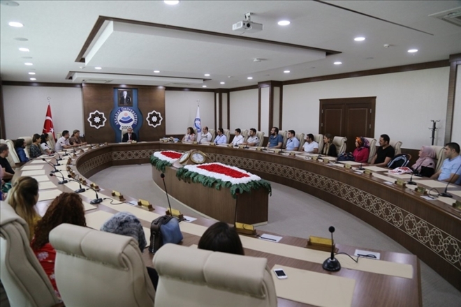 Rektör Şahine Kanal 68 den Ziyaret