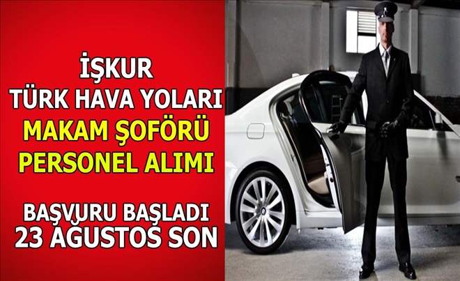 THY Yolcu Makam Şoförü Alımı Yapacak