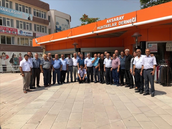 Aksaray merkez Muhtarları Bayramlaştı