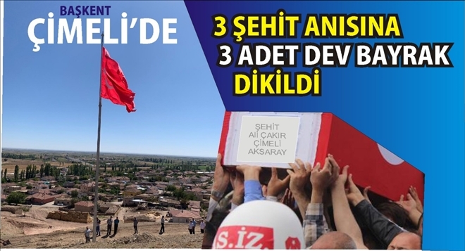Çimeliyeni Köy´de Şehitler İçin Saygı
