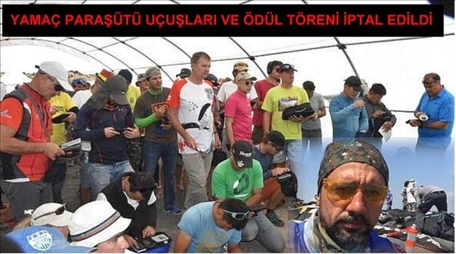 Kazadan Dolayı Yamaç Paraşütü  Ödül Töreni İptal Edildi