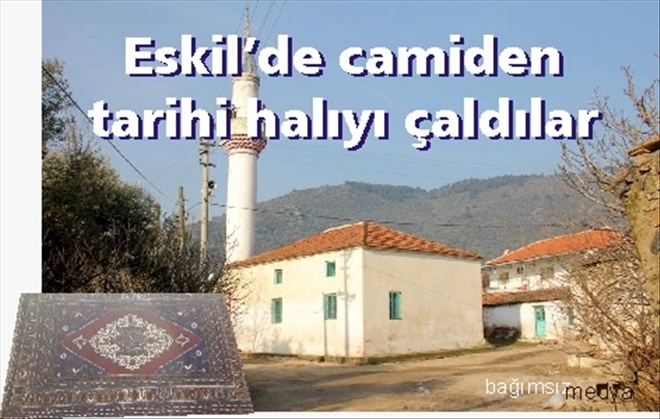 Camiden halı çalan hırsız yakalandı