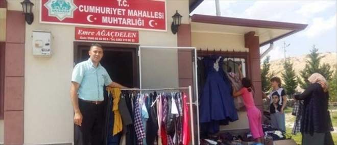 Muhtarın hayırseverlik örneği
