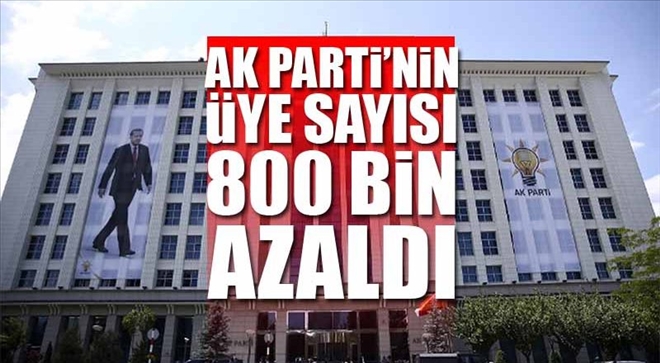 Ak Partinin  Üye Sayısında Azalma Oldu