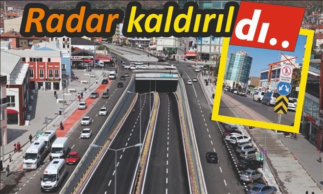 Alt Geçitteki Radar Uygulaması Kaldırıldı