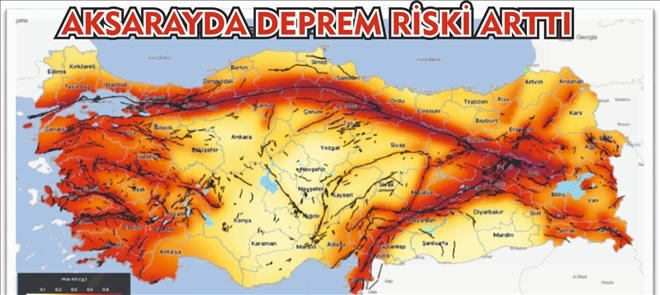 Aksaray deprem riski artan iller arasında 