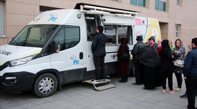 PTT Mobil Araçla Vatandaşa Kolaylık Sağlıyor.