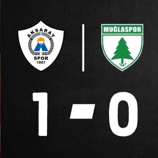 AKSARAYSPOR 1 MUĞLASPOR 0  LİĞDE 2.SIRADAYIZ