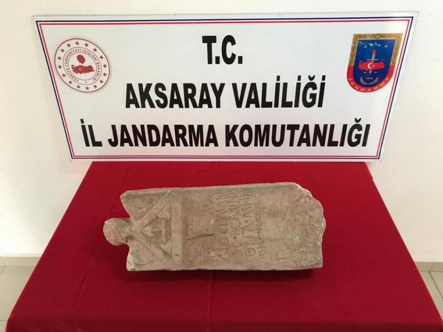 AKSARAYDA TARİHİ ESER OPERASYONU ,1 GÖZALTI