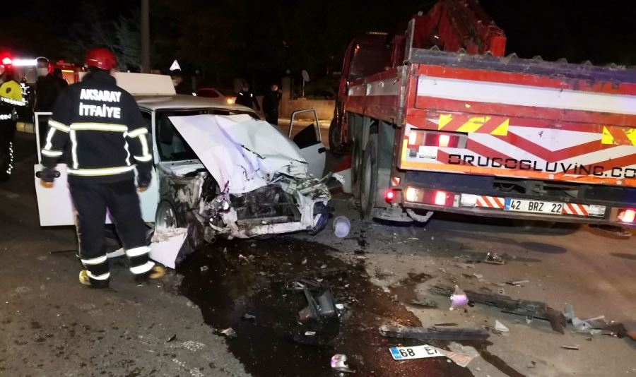 AKSARAYDA ÜZÜCÜ OLAY  ! POLİSDEN KAÇARKEN KAZA YAPARAK HAYATINI KAYBETTİ