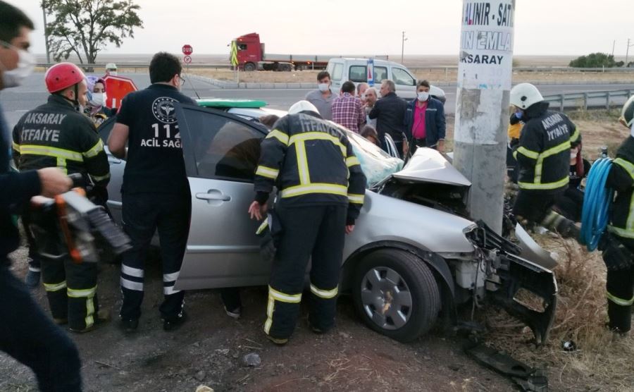 AKSARAY-ANKARA YOLUNDA KAZA,1 AĞIR,2 YARALI