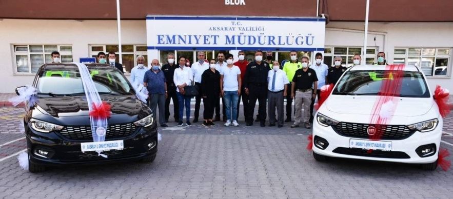 AKSARAY EMNİYETİNE  HUZURU SEVENLER DERNEĞİNDEN  OTOMOBİL 