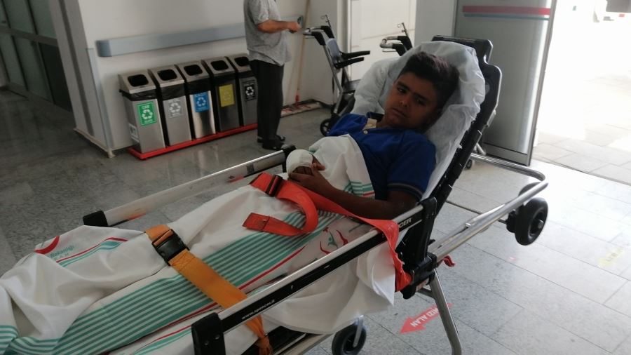 AKSARAYDA 2 KARDEŞ TORPİL PATLAMASI SONUCU YARALANDI