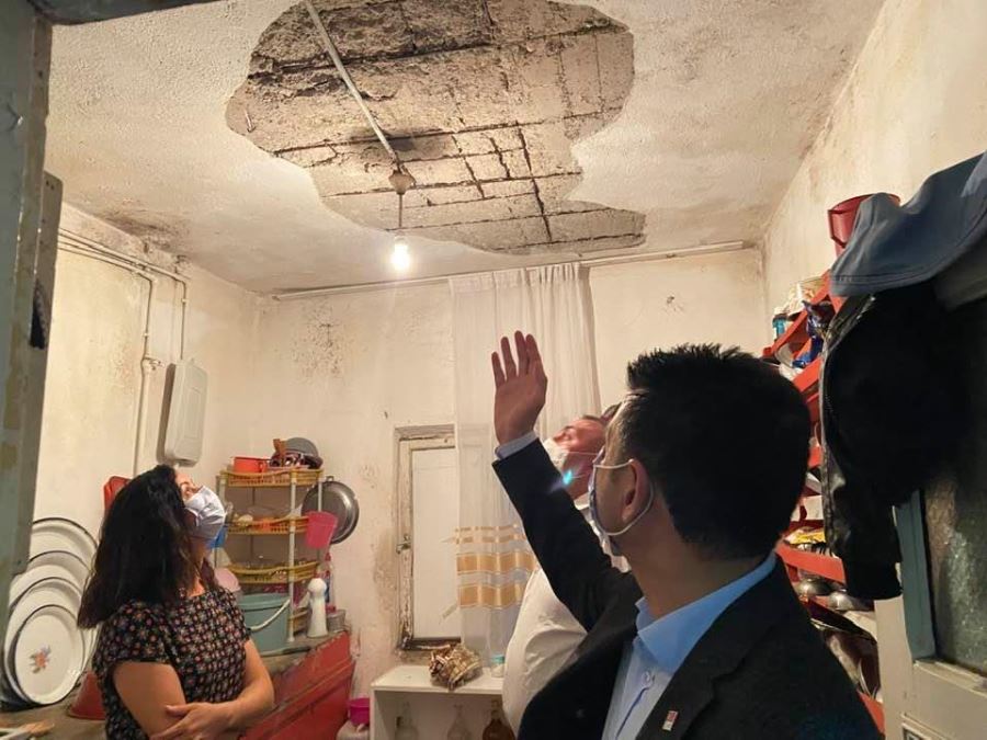 AKSARAYDA DEPREM YERLERİNİ ZİYARET ETTİLER