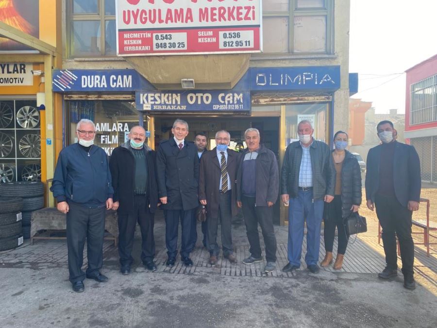 DEVA PARTİSİNDEN SANAYİ ESNAFLARINA ZİYARET