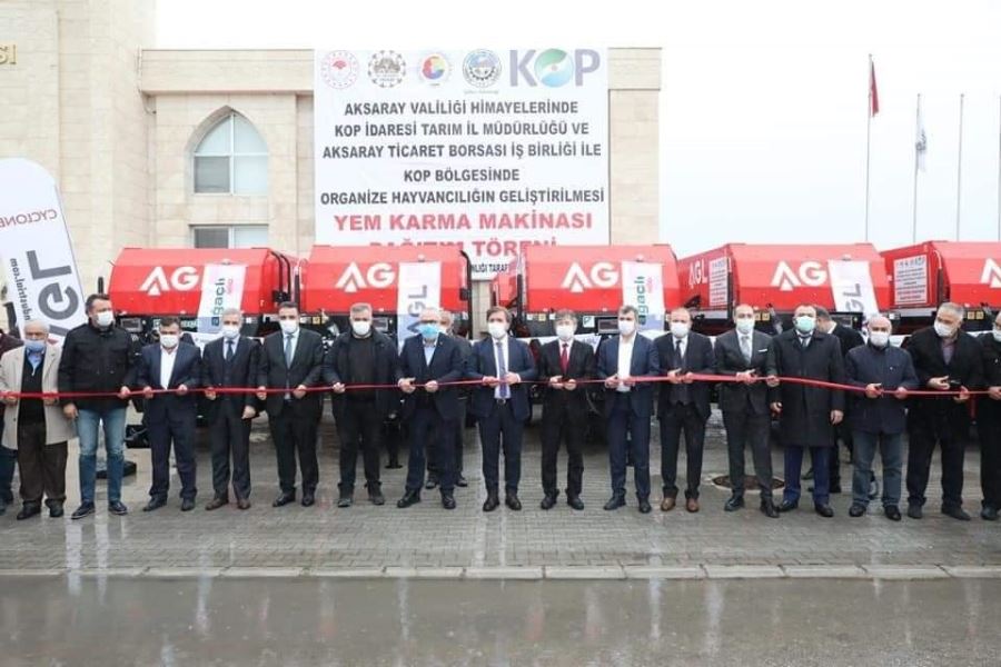 AKSARAYDA %70 HİBELİ YEM KARMA MAKİNASI DAĞITILDI.