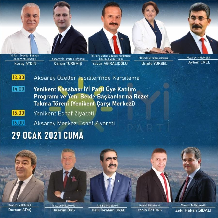 AKSARAY İYİ PARTİDEN ROZET TAKMA MERASİMİ
