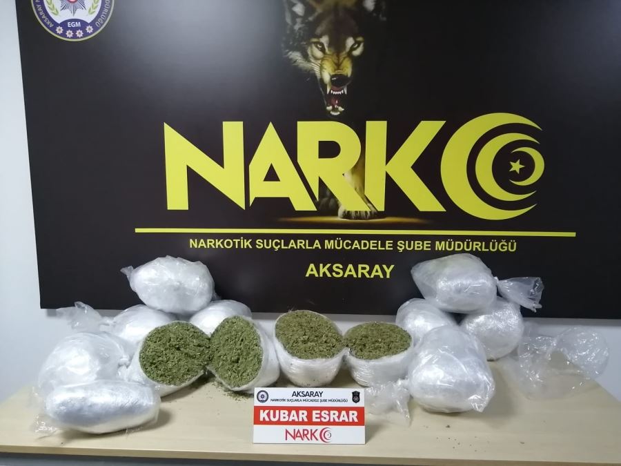 AKSARAY DA DOĞUDAN BATIYA UYUŞTUTUCU SEVKİYATINA DARBE. 3 KİŞİ TUTUKLANDI