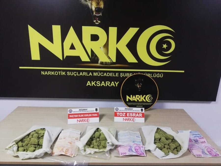 AKSARAYDA UYUŞTURUCU TACİRİ 2 KİŞİ TUTUKLANDI