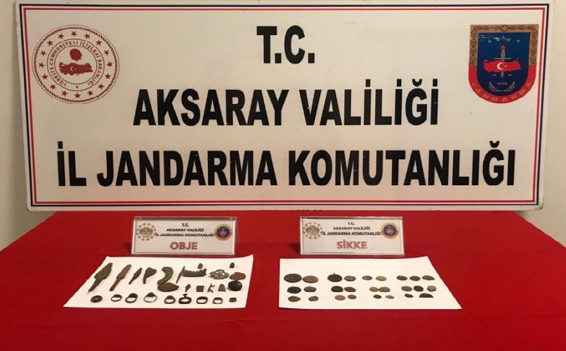 AKSARAYDA TARİHİ ESER KAÇAKÇILIĞI OPERASYONU. 4 KİŞİ YAKALANDI.!