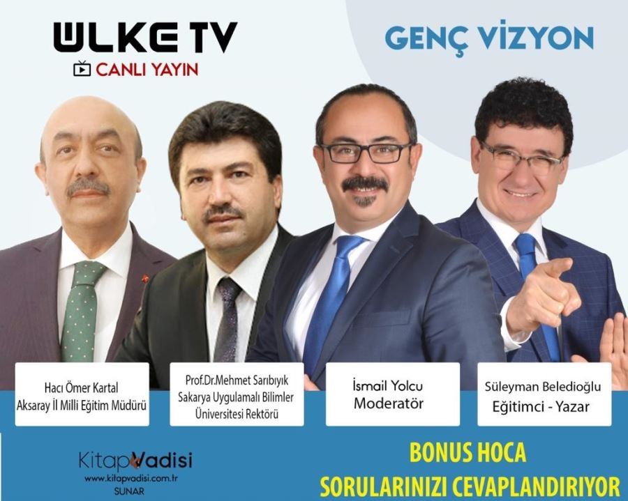 AKSARAY MİLLİ EĞİTİM MÜDÜRÜ  ÜLKE TV YE KONUK OLDU. EĞİTİM KONULARINDA BİLGİ VERDİ.