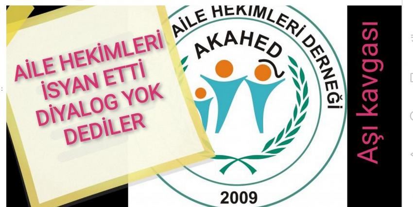 AKSARAY AİLE HEKİMLERİNDEN PANDEMİ VE AŞI İSYANI