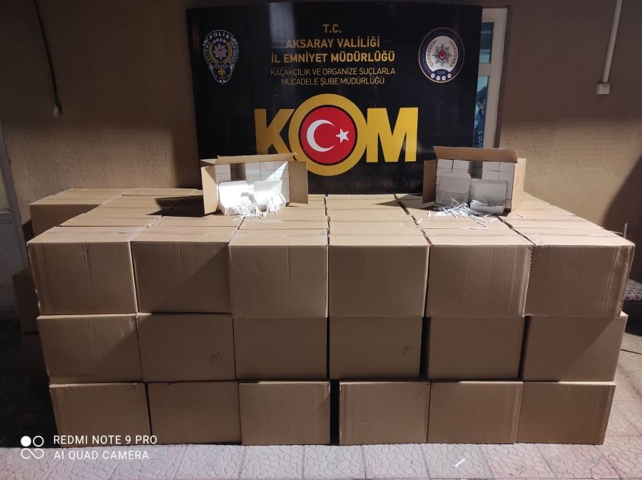 AKSARAYDA MAKORON ELE GEÇİRİLDİ. 1KİŞİ ADLİYEYE SEVKEDİLDİ.