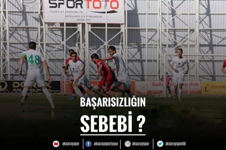 AKSARAYSPOR 2-0  ÖNDE GÖTÜRDÜĞÜ ORDUSPOR MAÇINI 4-2 KAYBETTİ.