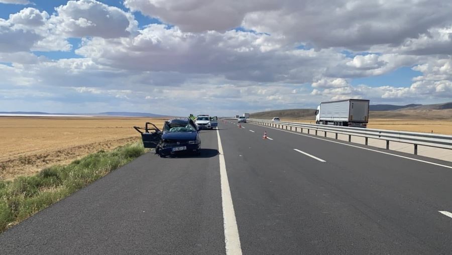 AKSARAY-ANKARA YOLUNDA TRAFİK KAZASI 6 YARALI.!