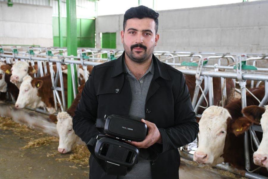 AKSARAYDA SANAL GERÇEKLİKLE SÜT VERİMİNİ ARTIRDI.!
