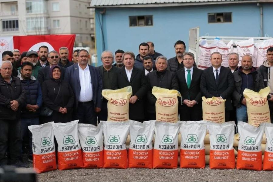 AKSARAYDA  ÇİFTÇİLERE TOHUM DESTEĞİ.!