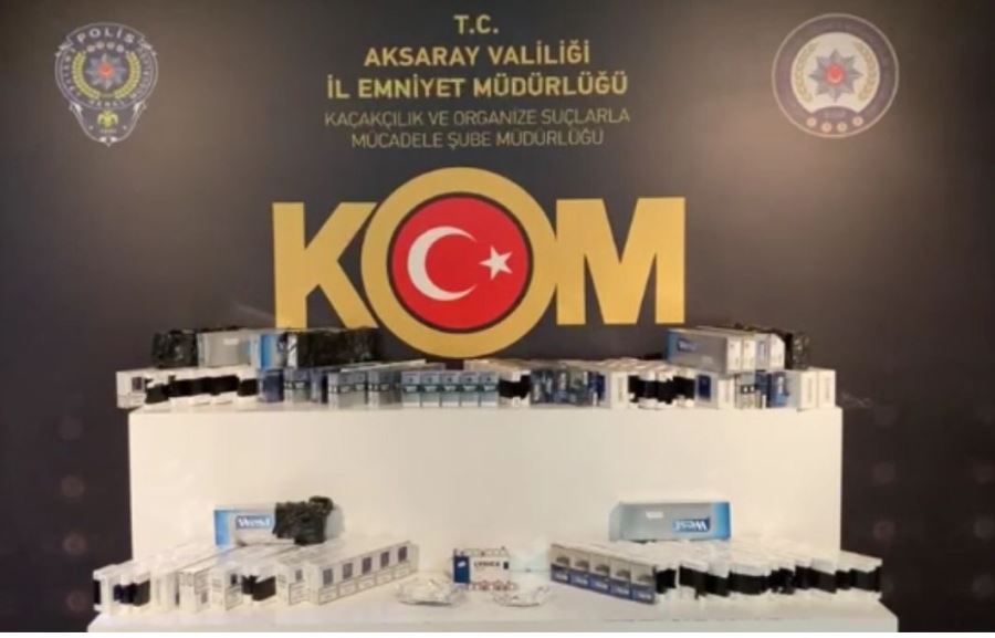 AKSARAYDA KAÇAK SİGARA VE İÇKİ OPERASYONU. 1 KİŞİ YAKALANDI.!